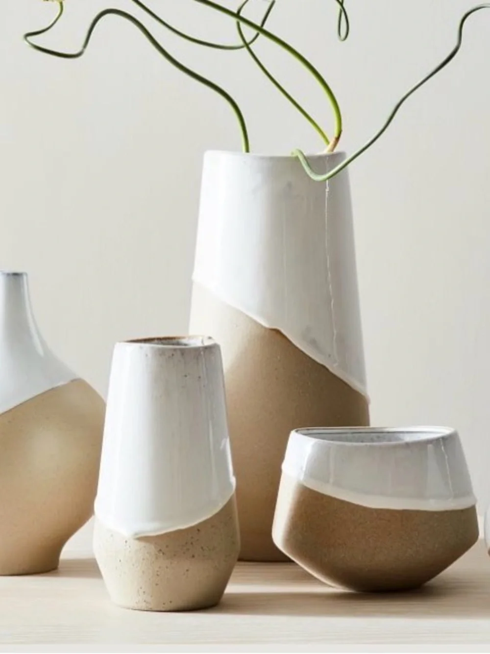 WEST ELM | Half Dipped Stoneware Vase